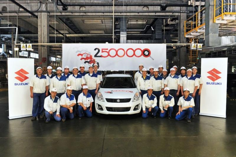 Suzuki ha costruito 2,5 milioni di auto in Ungheria
